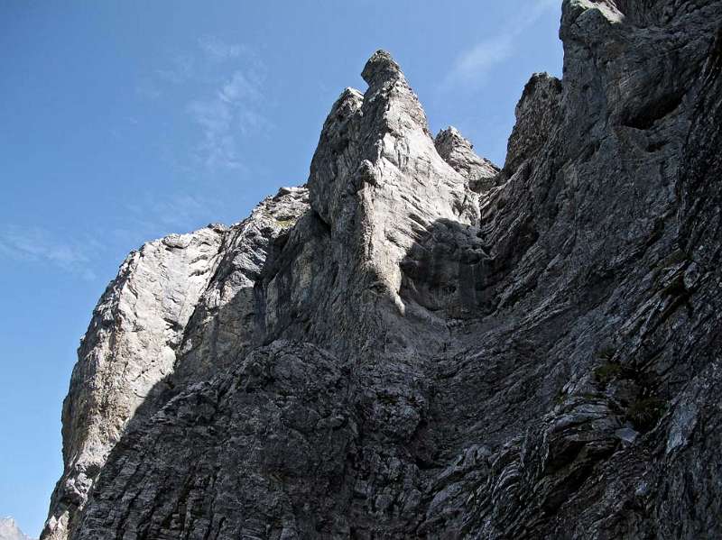 Die Hörner des Nordostgrates von Eiger