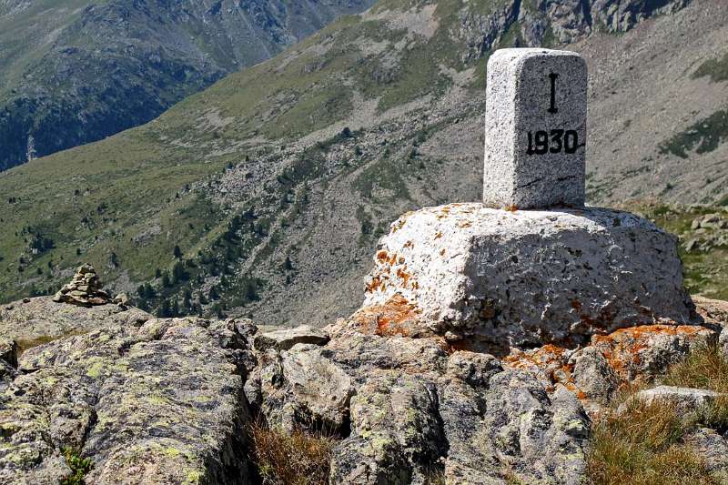 Die Staatsgrenze auf dem Moton