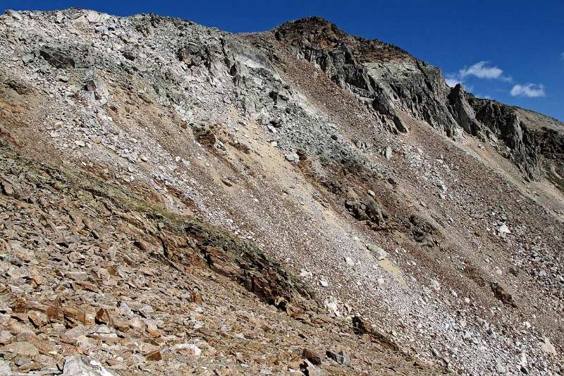 Der Südgrat von Piz Ursera fast erreicht