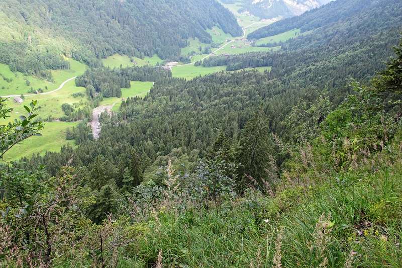 Blick zurück Richtung Unteriberg