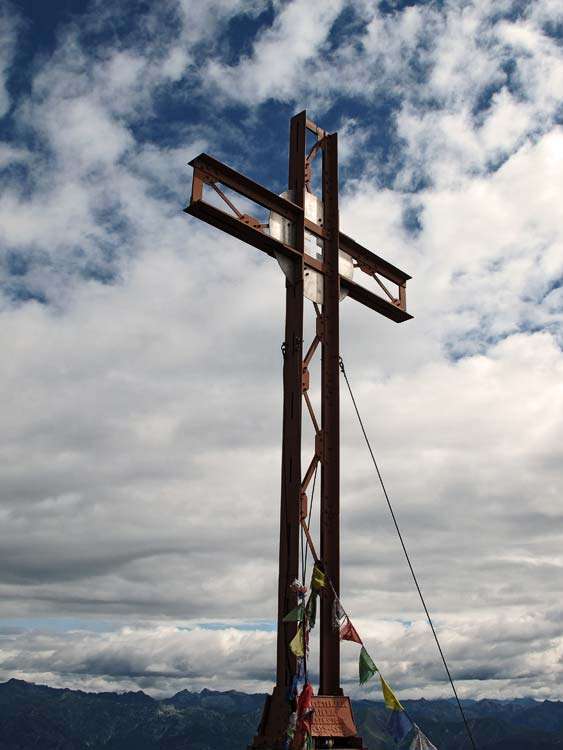 Das Gipfelkreuz von Gridone