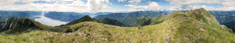 360° Panorama von P. 2138m auf dem Grat zwischen Gridone und