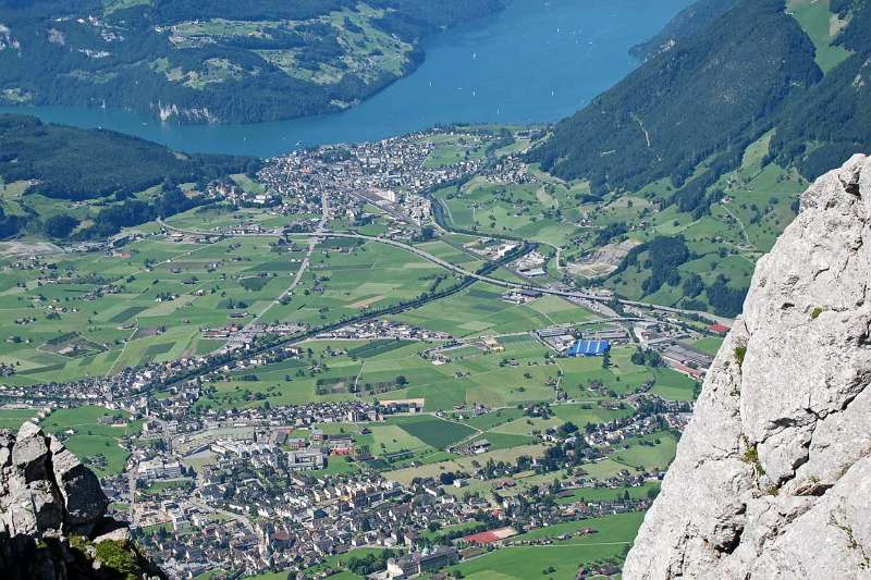 Schwyz, Brunnen und Vierwaldstättersee