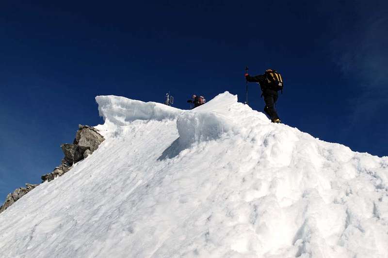 Gutte Spuren für den Aufstieg auf den Pizzo Lucendro