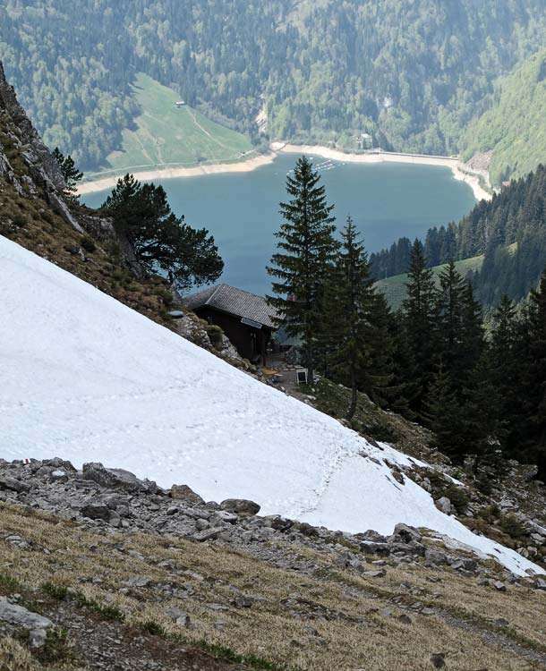 Kletterhütte und Wägitalersee