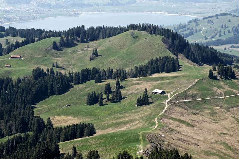 Sihlsee. Leider Fernsicht ist heute nicht gut für Fotos