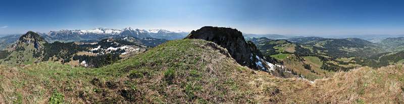 360° Panorama von Chli Aubrig Für interaktive Panorama-Tour klick H I