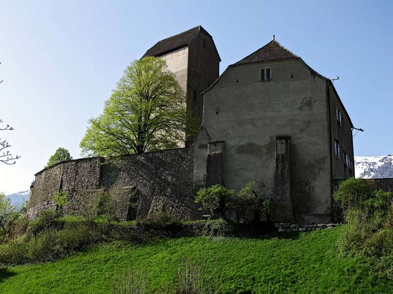 Start beim Schloss in Sargans