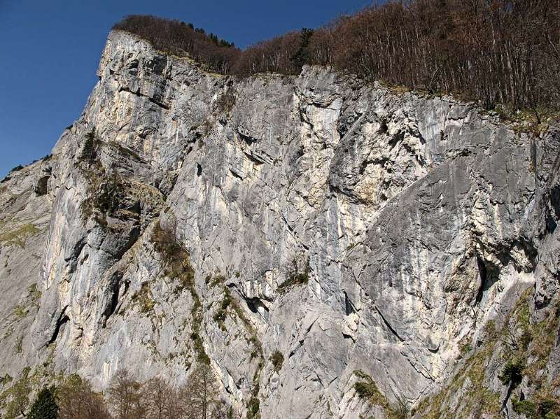 Schöne Felsen von Gonzen