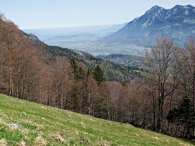 Blick Richtung Liechtenstein