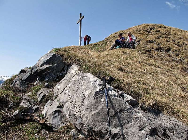 Auf dem Gipfel von Gonzen