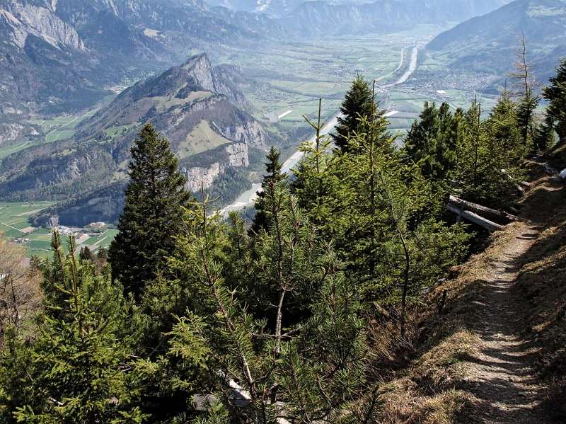 Der Wanderweg mit schöenen Aussichten