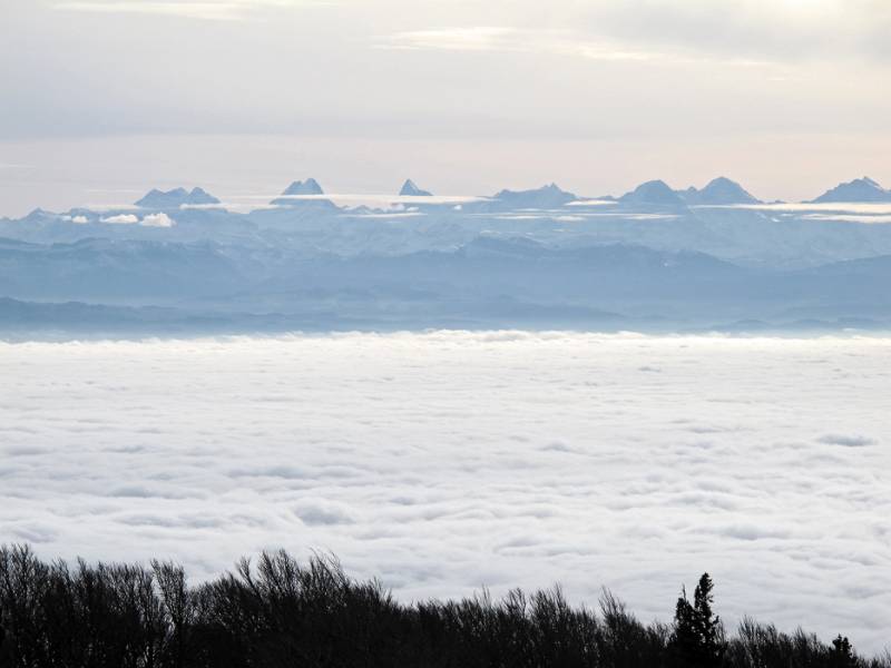 Die grossen Berge gezoomt