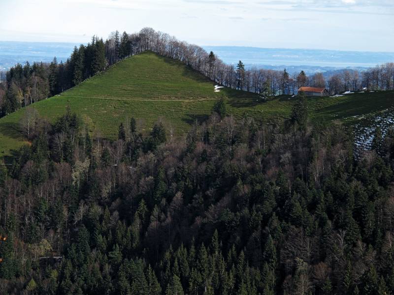 Sanfte Hügel in der Umgebung