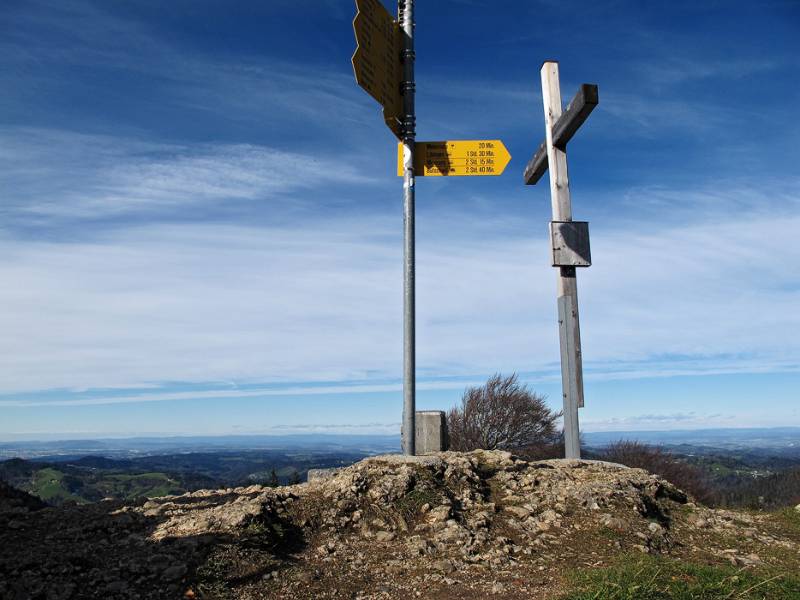 Das Gipfelkreuz von Schnebelhorn