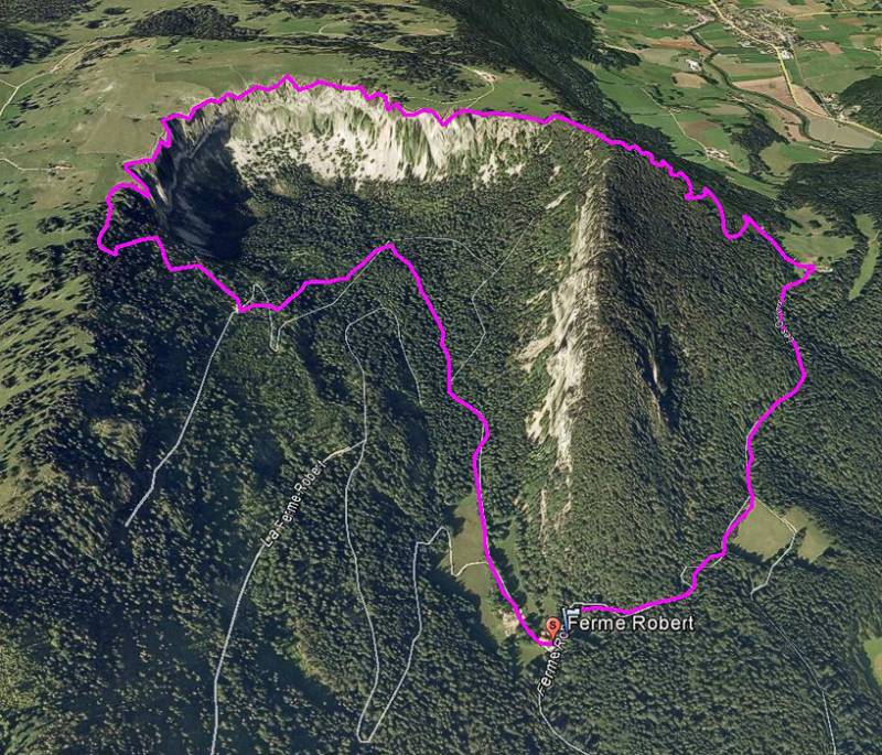 GPS Track der Wanderung auf Google Earth