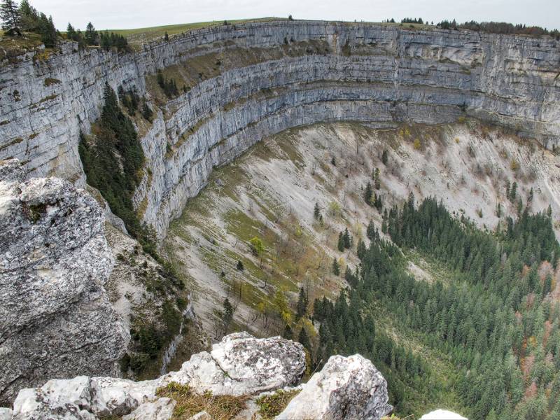 Sehr schöne Aussichten in Creux du Van