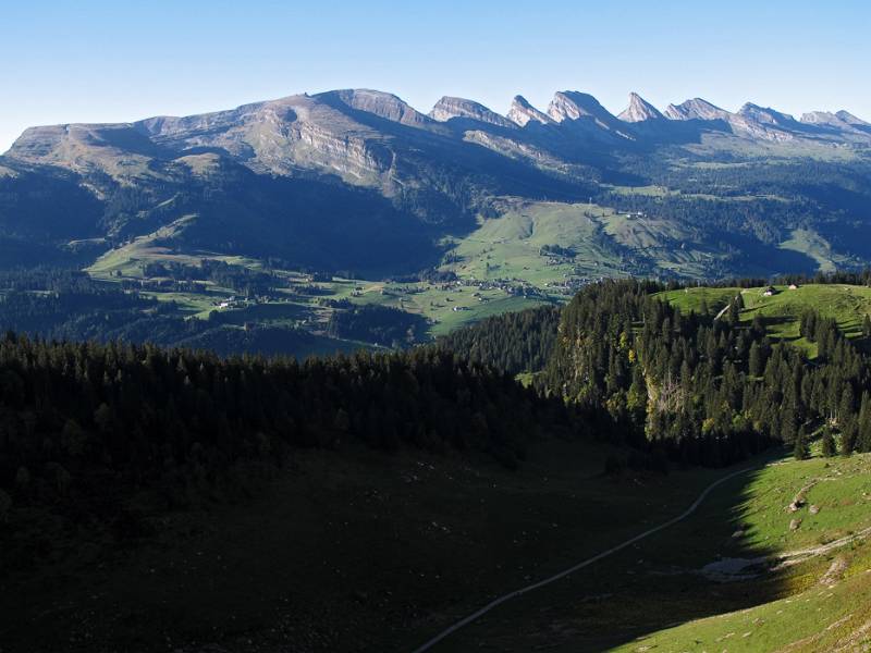 Churfirsten in der Morgensonne