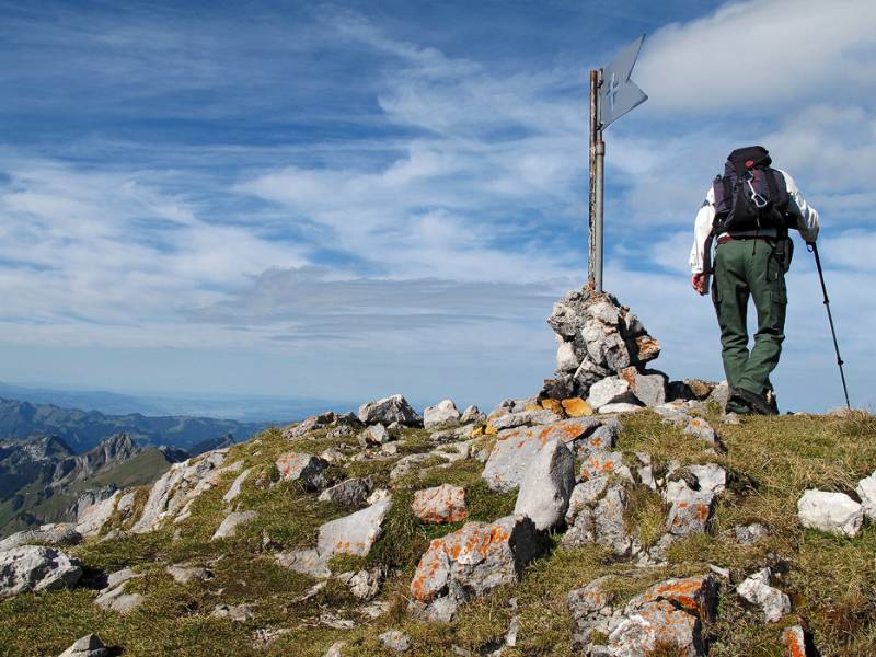 Auf dem Südgipfel von Wildhuser Schafberg