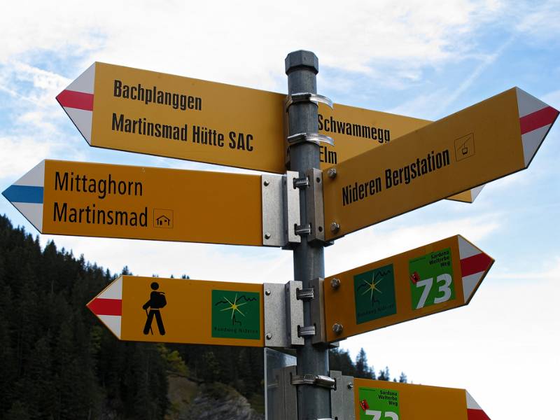 Die Richtung ist Mittaghorn