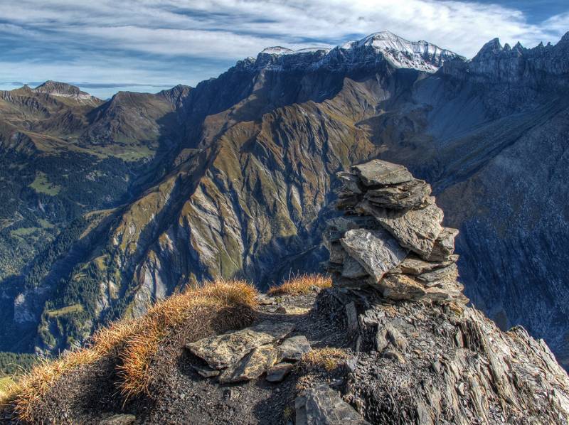 Auf dem Gipfel von Mittaghorn