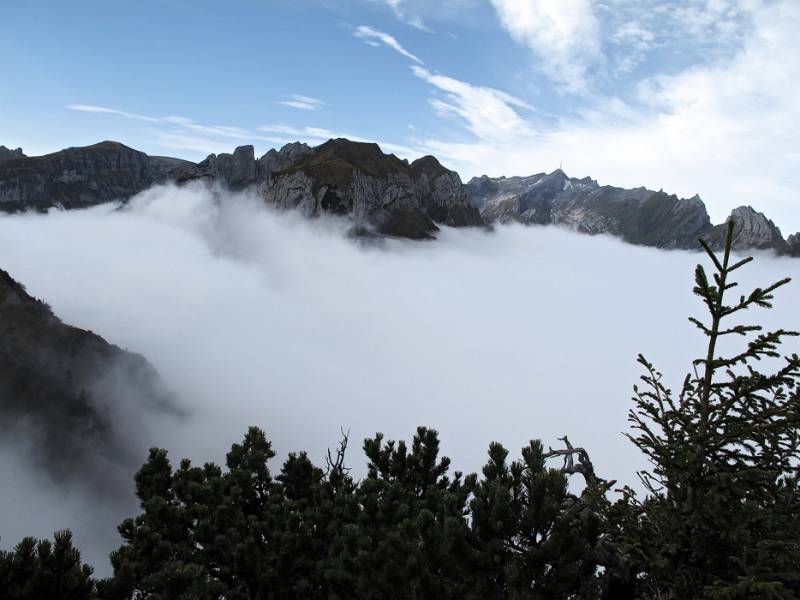 Blick Richtung Marwees und Säntis