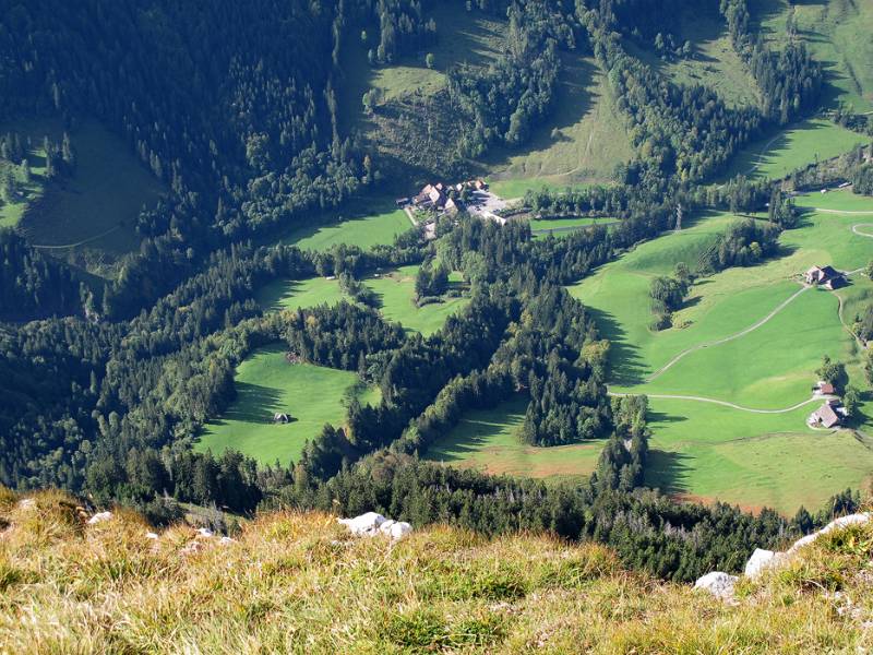 Kemmeribodenbad vom Schibegütsch aus