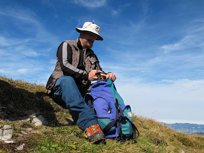 Pause auf dem Gipfel