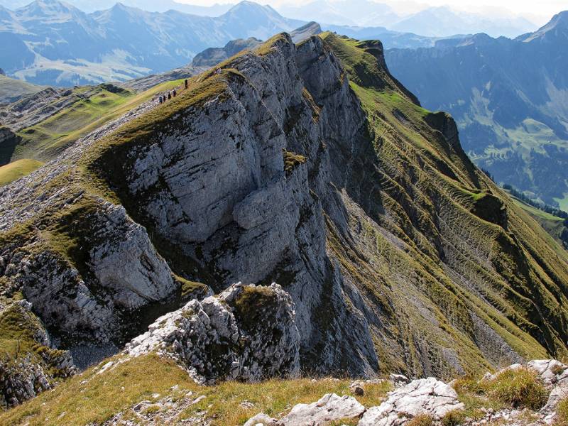 Blick zurück Richtung Schibegütsch