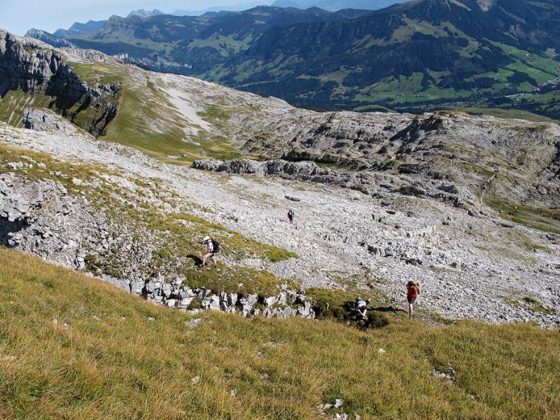 Das ist der oberer Teil der Abstiegsroute