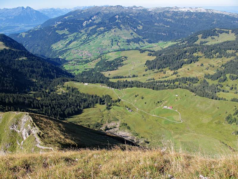 Es gibt noch kaum Zeichen von Herbst rund um Habkern