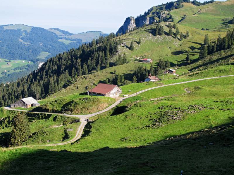 Gute Strassen-Infrastruktur um Druesberghütte