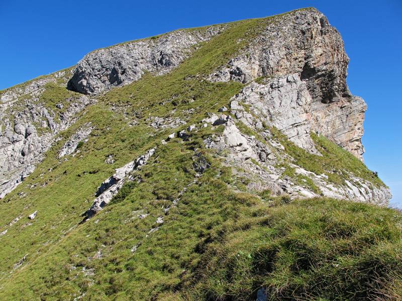 Der Wanderweg zum Vorgipfel