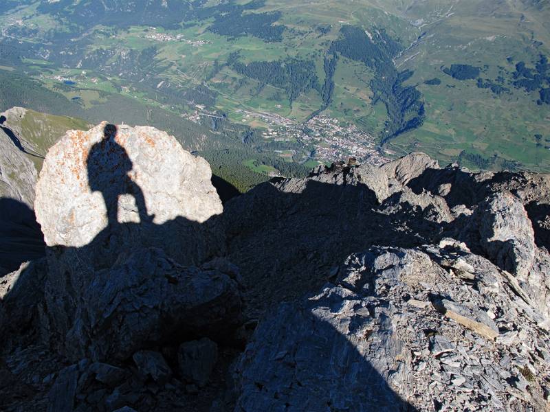 Scuol vom Gipfel Piz Lischana