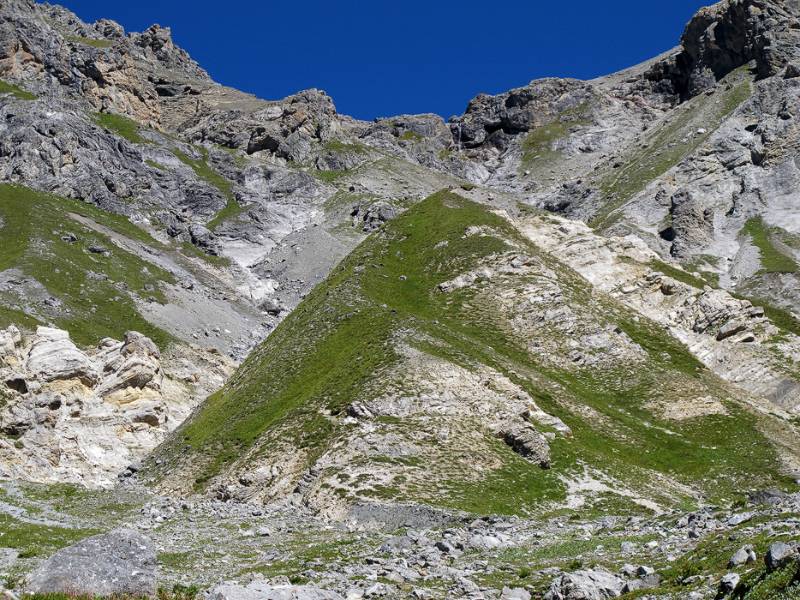 Der Überblick der Abstiegsroute