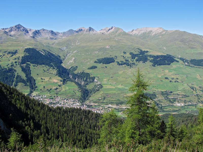 Blick zurück nach Scuol