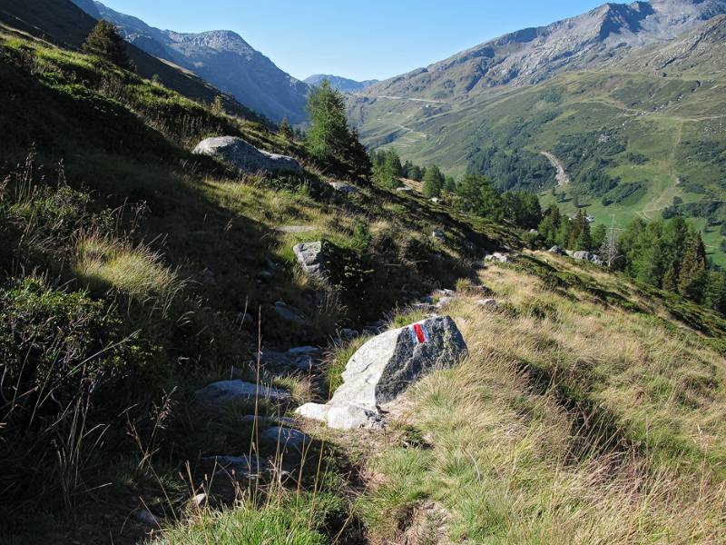 Blick zurück auf Splügenpass