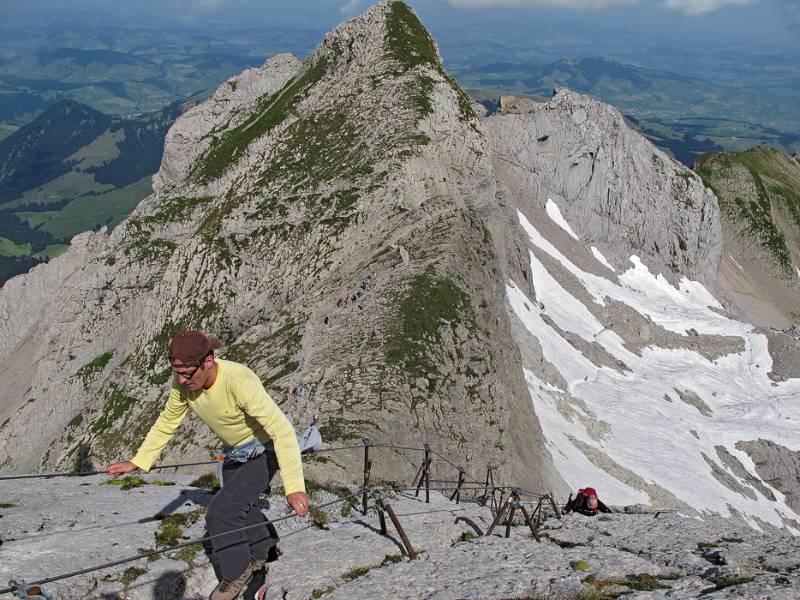 Die letzten Meter des Aufstiegs