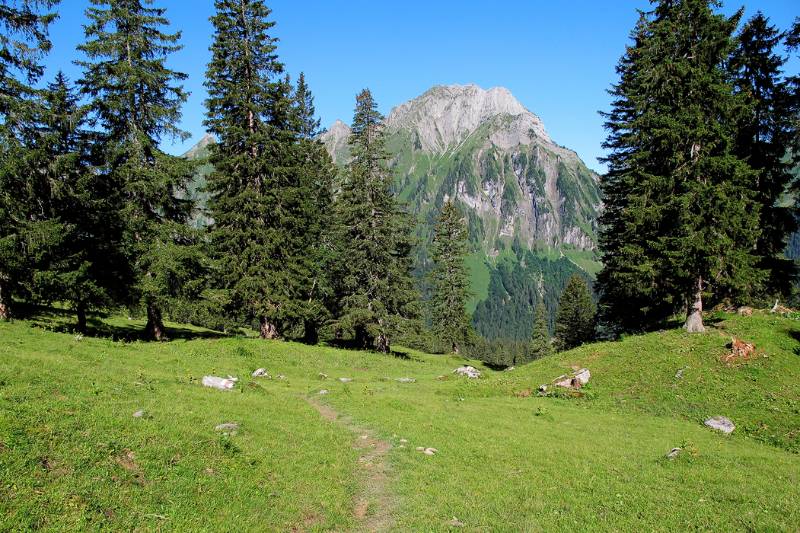 Brünnelistock auf der anderen Seite des Tals