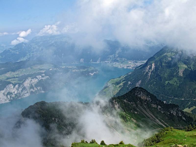 Blick Richtung Rigi und Brunnen