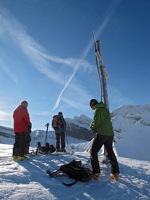 Noch nicht viele Leute auf dem Rütistein