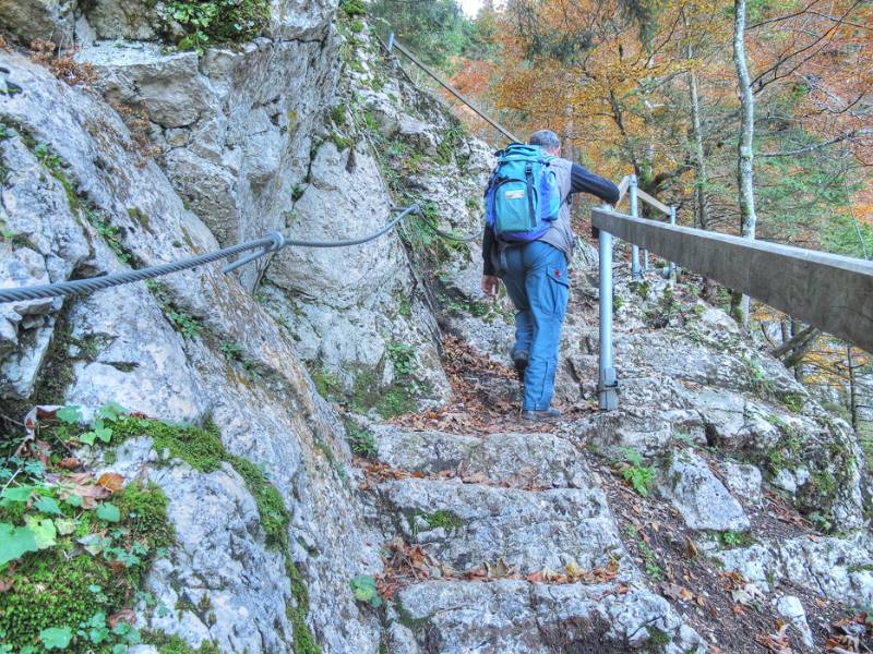 Sehr gut ausgebauter Wanderweg