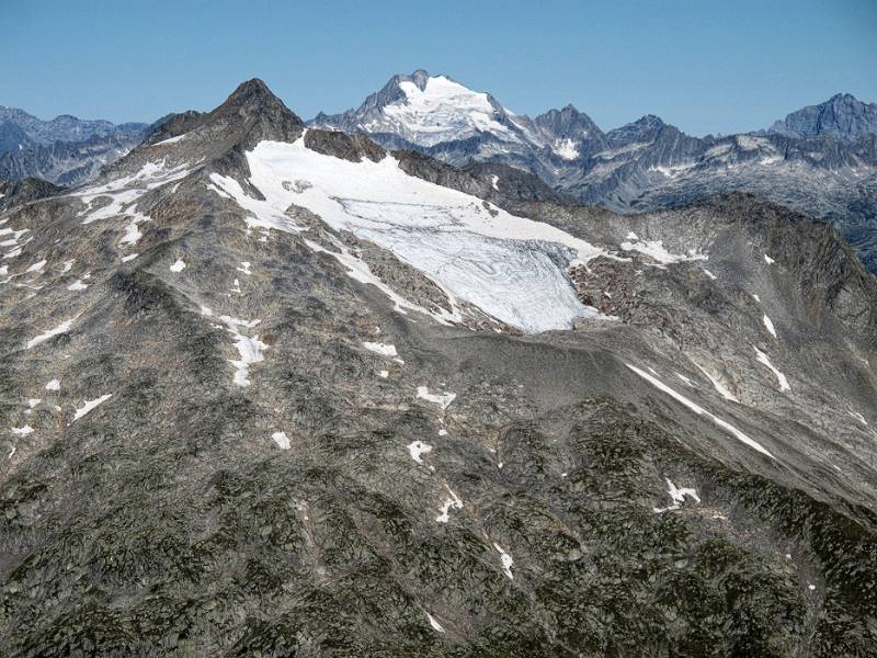 Piz Greina und im Hintergrund Oberalpstock