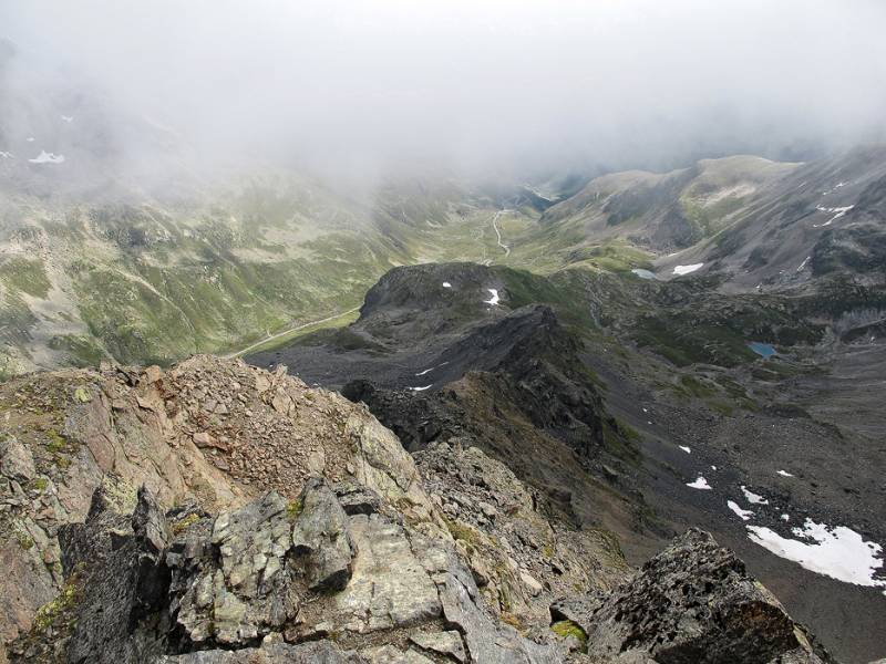 Flüelapassstrasse Richtung Engadin