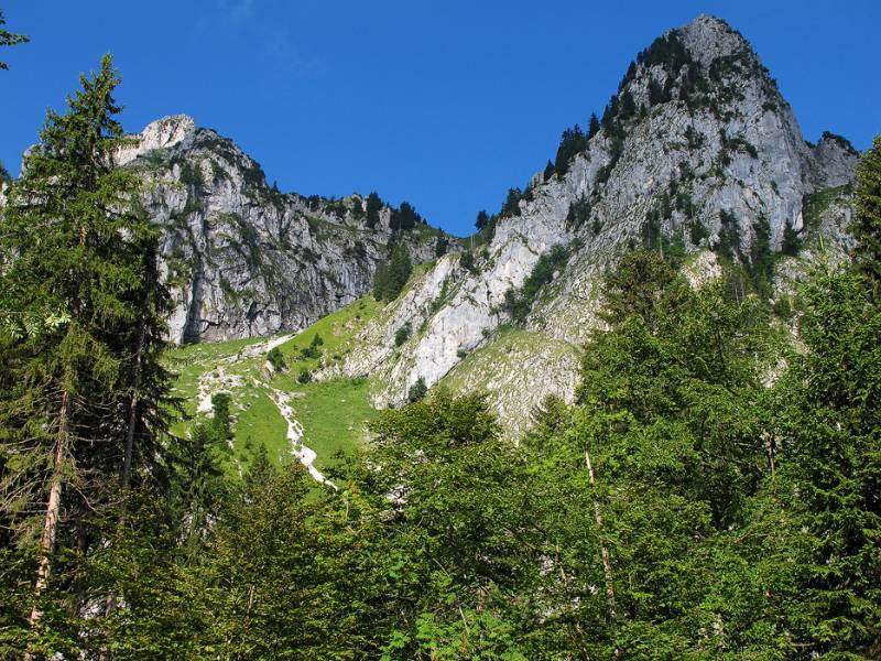 Haggenspitz und Kl. Mythen von Brunni aus