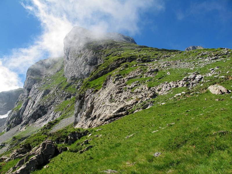 Die Nordflanke von Hoch Geissberg