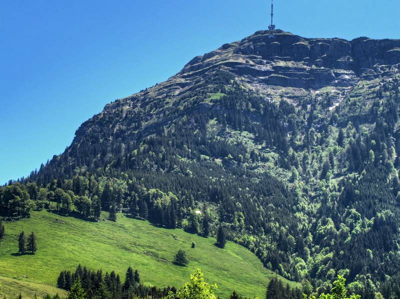 Auffstiegsroute am Nachmittag