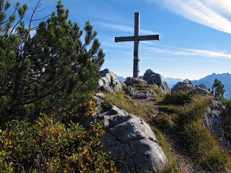 Das Gipfelkreuz von Brüggler