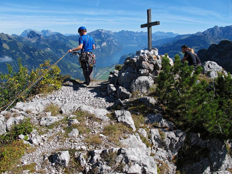 Auf dem Gipfel von Wageten