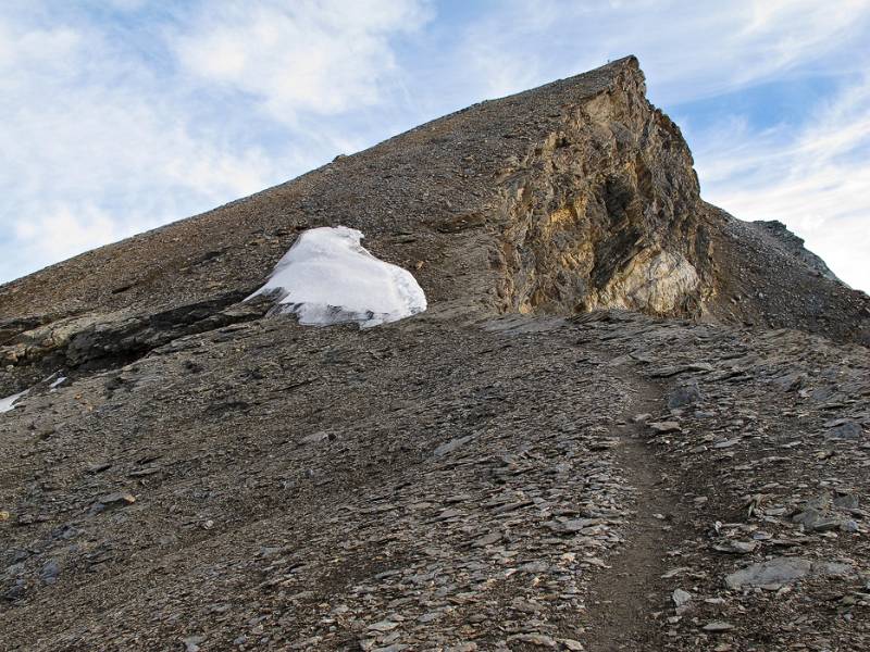 Aufstiegsroute auf Mettelhorn